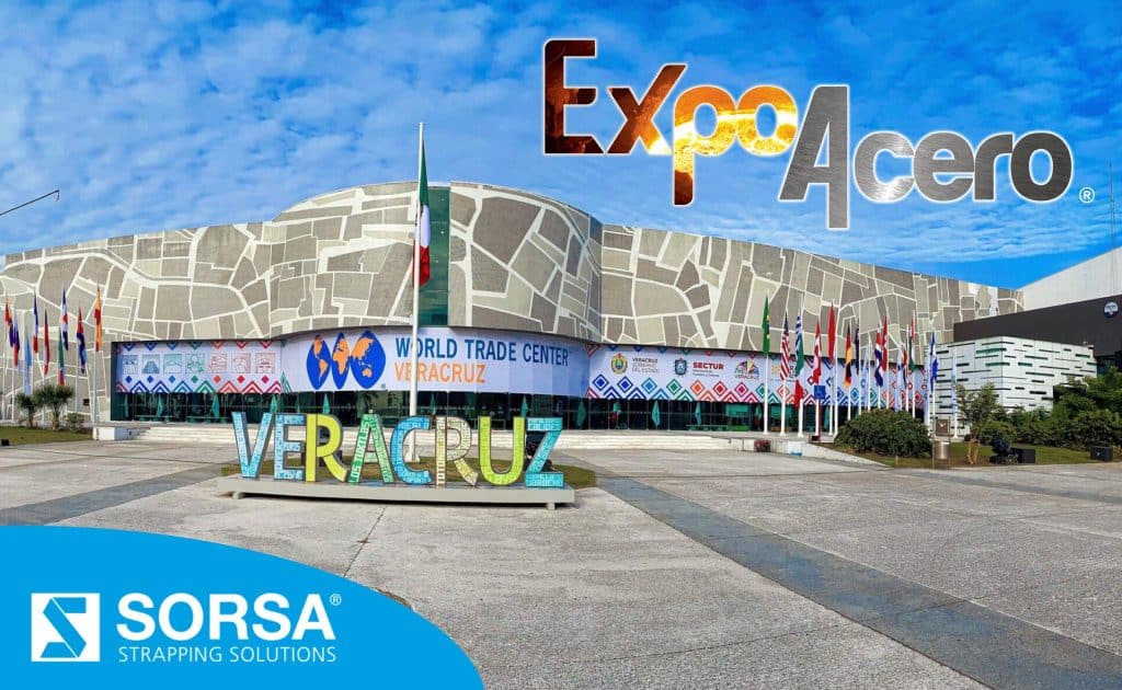 Sistemas de flejado industrial y zuncho de acero Sorsa para la industria siderúrgica en ExpoAcero 2026.