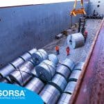 Lashing systems for maritime transport and cargo securing in containers by Sorsa Packaging Systems.